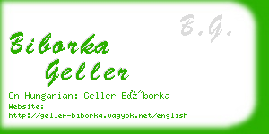 biborka geller business card